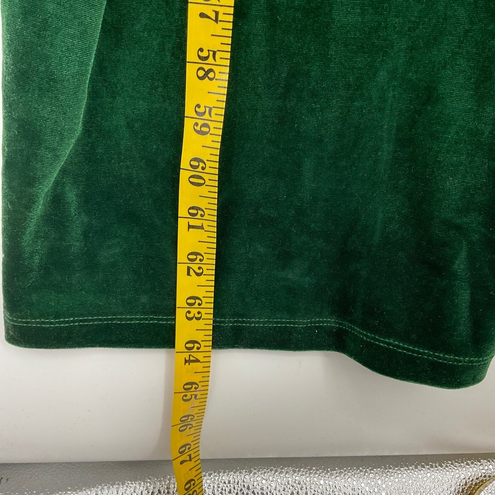 ELOQUII Green Velvet Long Sleeve V Neck romper Elegant Formal Occasion - Picture 8 of 8